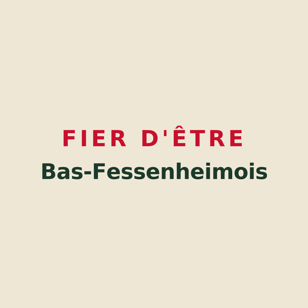 Tote bag « Fier d'être Bas-Fessenheimois » — design pour Fessenheim-le-Bas