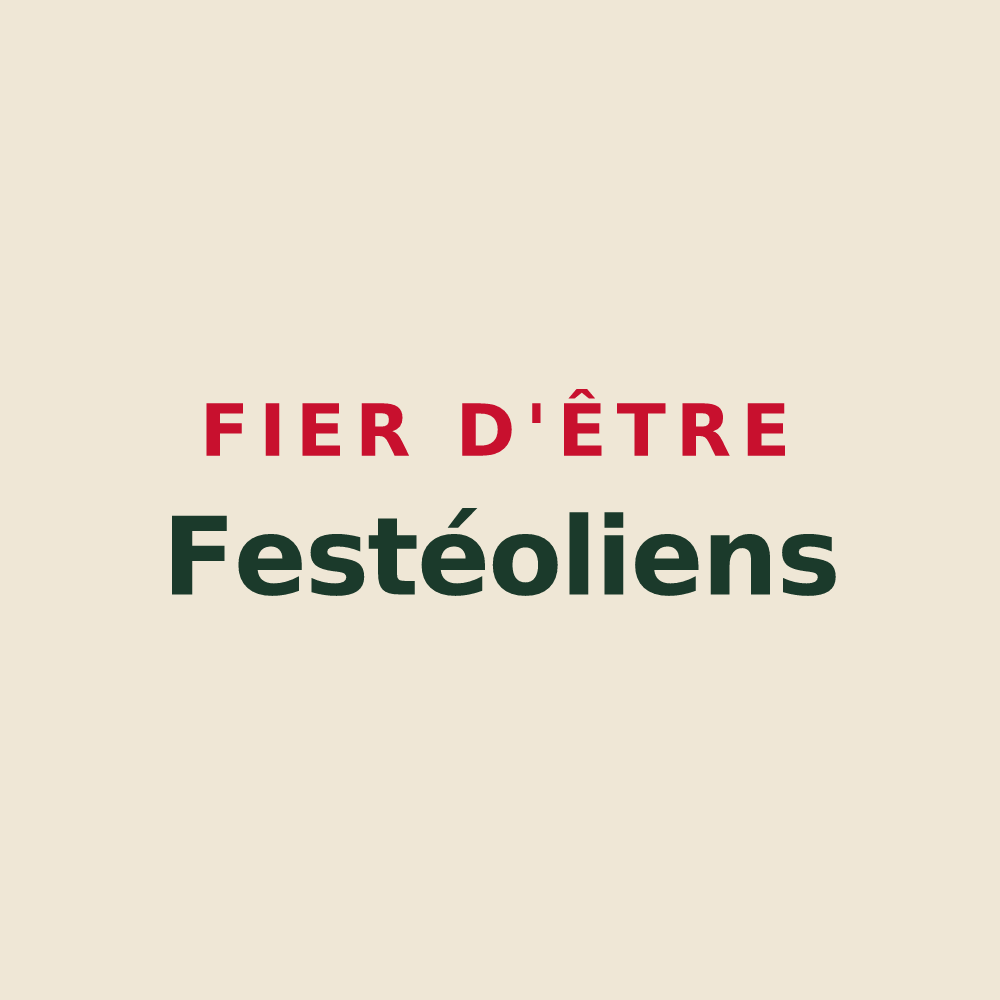 Tote bag « Fier d'être Festéoliens » — design pour Festieux