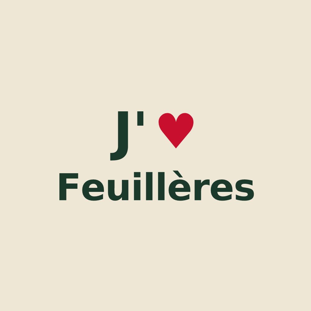 Tote bag personnalisé Feuillères — design J'aime Feuillères