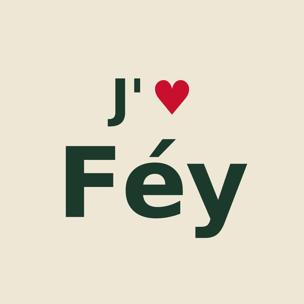 Tote bag personnalisé Féy — design J'aime Féy