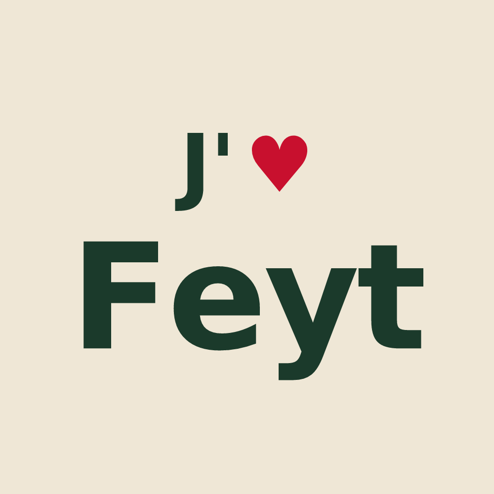 Tote bag personnalisé Feyt — design J'aime Feyt