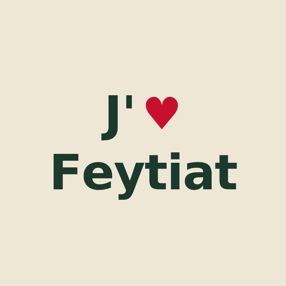 Tote bag personnalisé Feytiat — design J'aime Feytiat