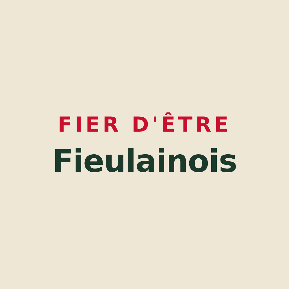 Tote bag « Fier d'être Fieulainois » — design pour Fieulaine