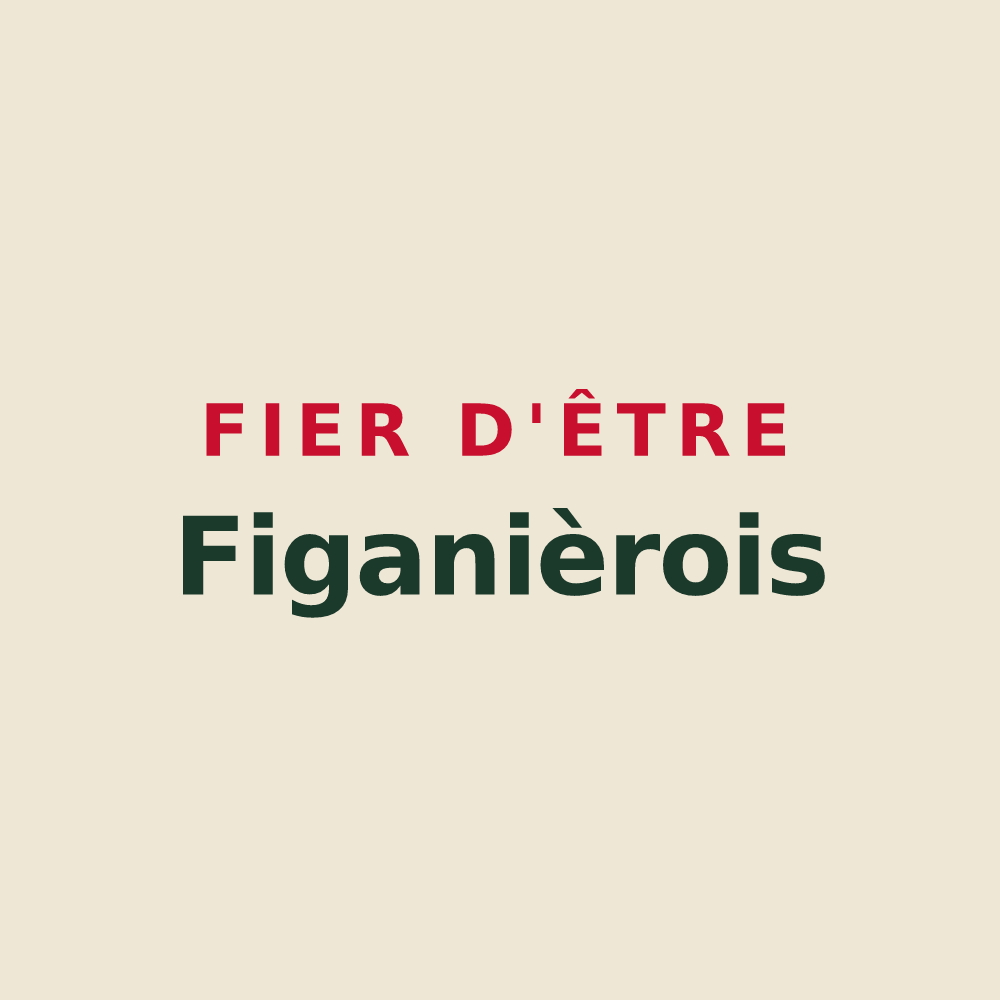 Tote bag « Fier d'être Figanièrois » — design pour Figanières