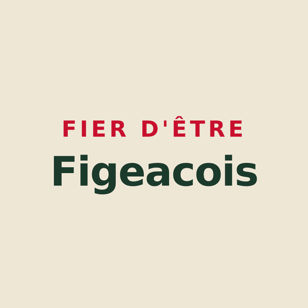 Tote bag « Fier d'être Figeacois » — design pour Figeac