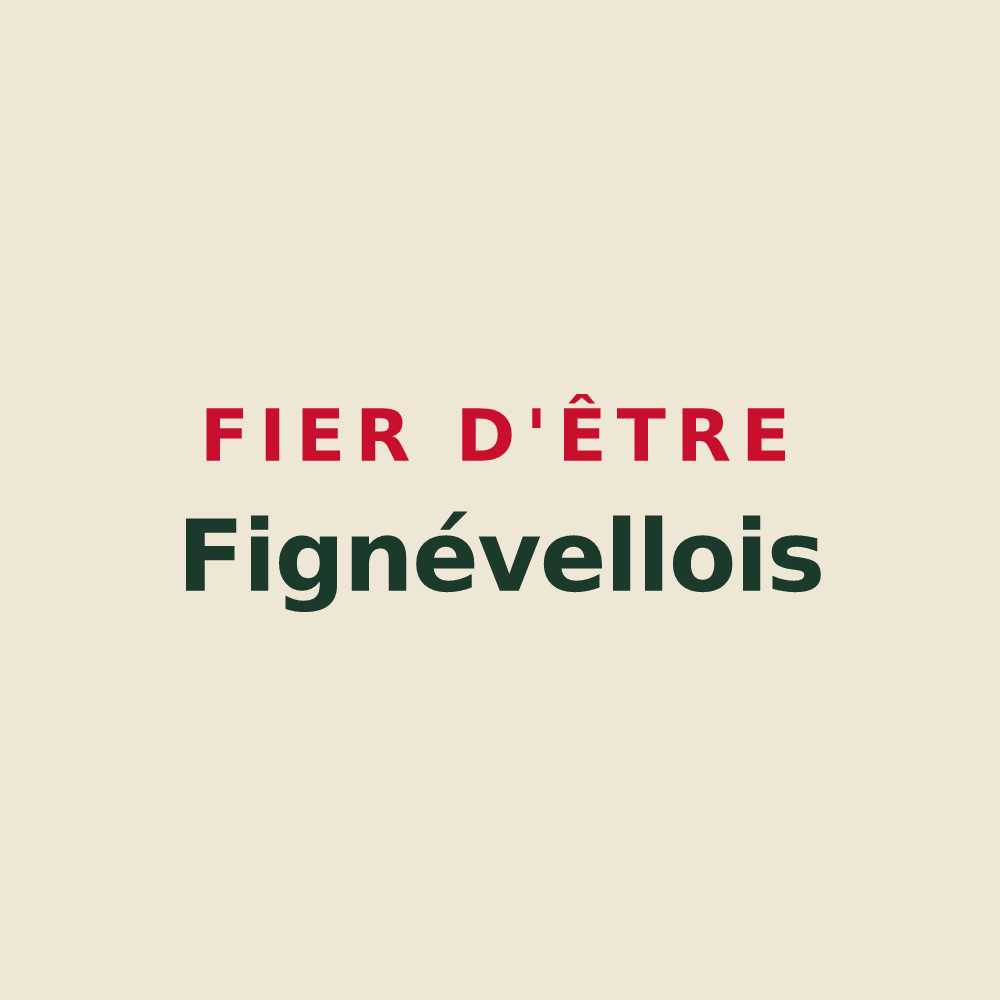 Tote bag « Fier d'être Fignévellois » — design pour Fignévelle