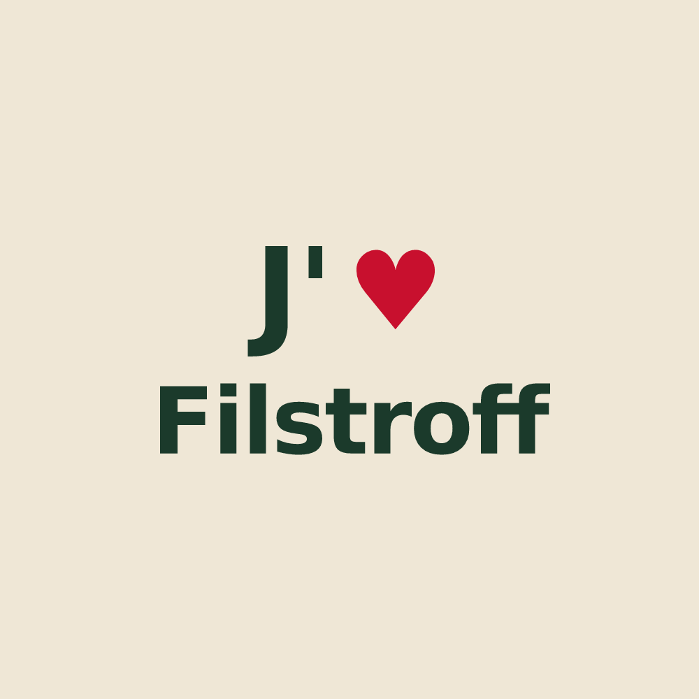 Tote bag personnalisé Filstroff — design J'aime Filstroff