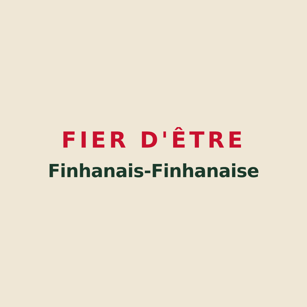 Tote bag « Fier d'être Finhanais-Finhanaise » — design pour Finhan