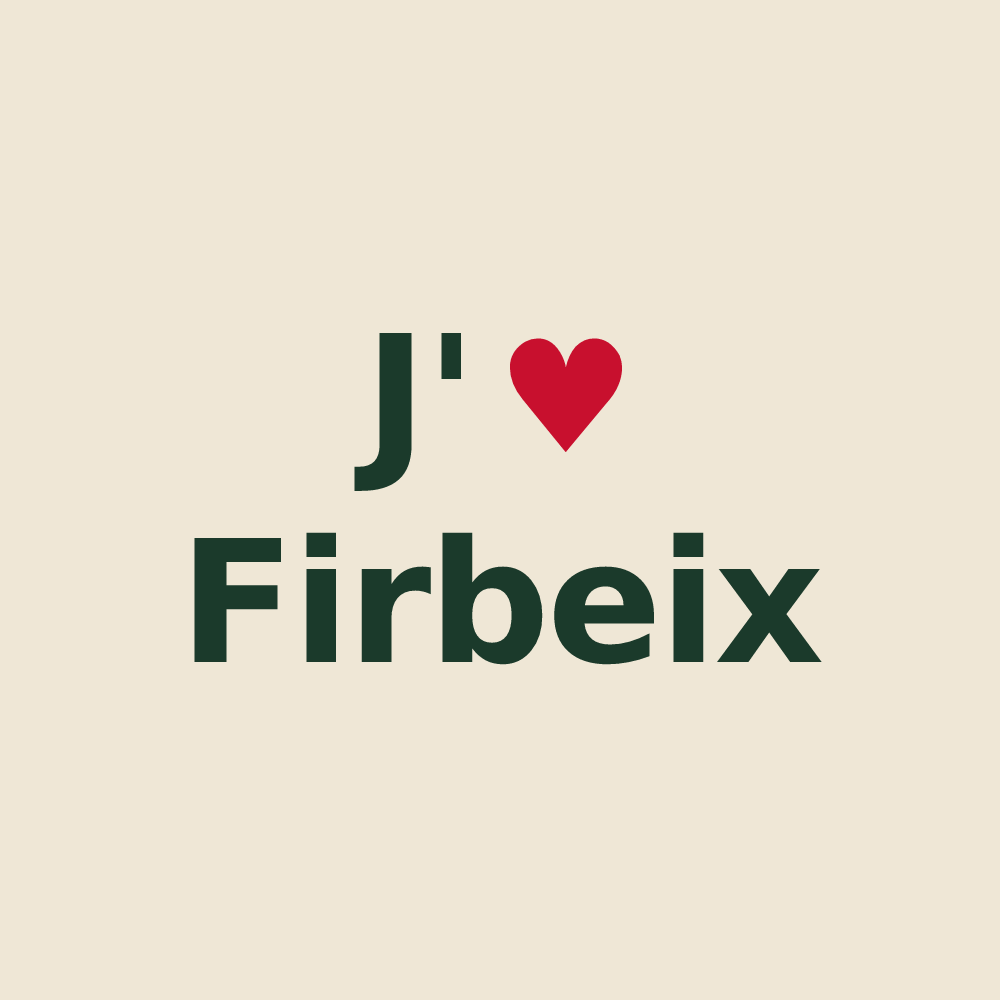 Tote bag personnalisé Firbeix — design J'aime Firbeix