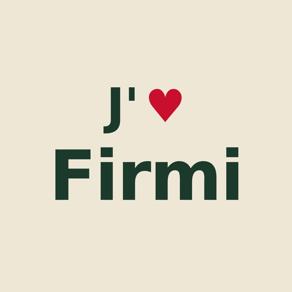 Tote bag personnalisé Firmi — design J'aime Firmi
