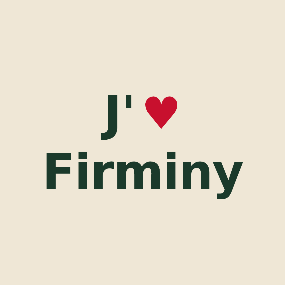 Tote bag personnalisé Firminy — design J'aime Firminy
