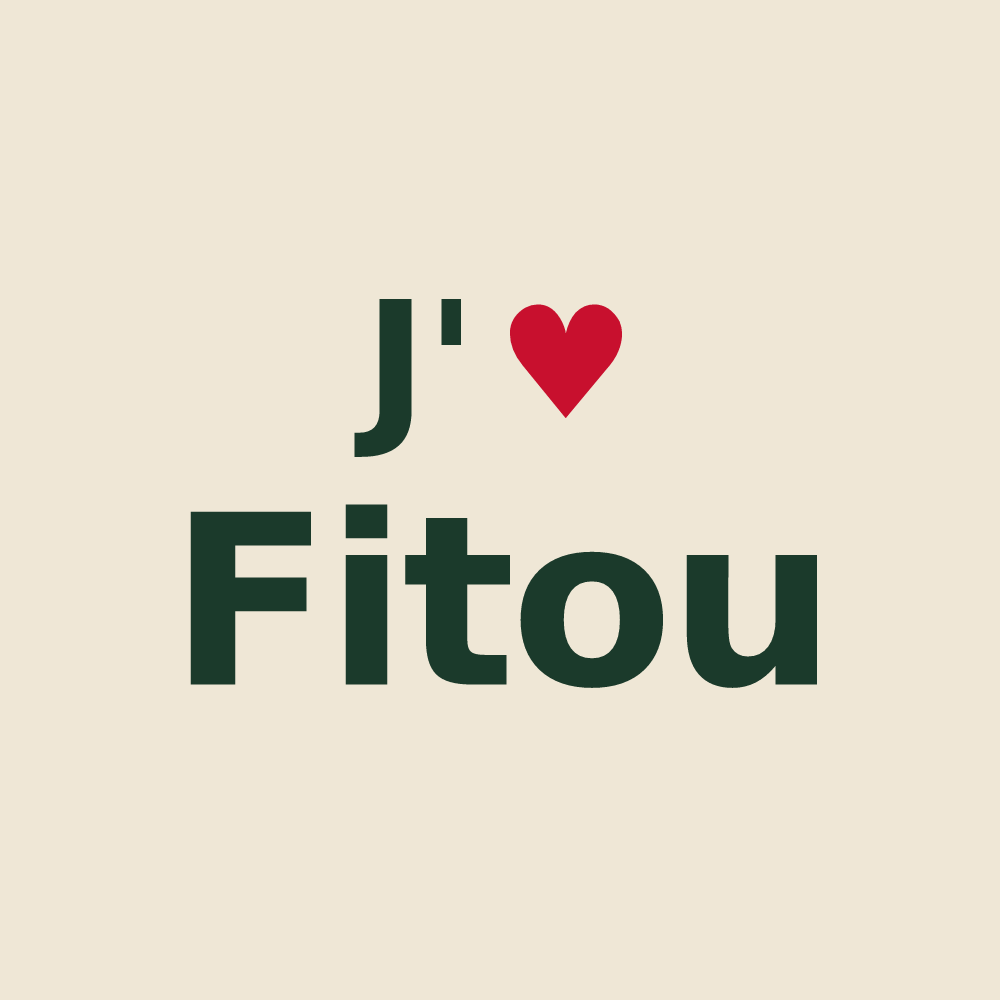 Tote bag personnalisé Fitou — design J'aime Fitou