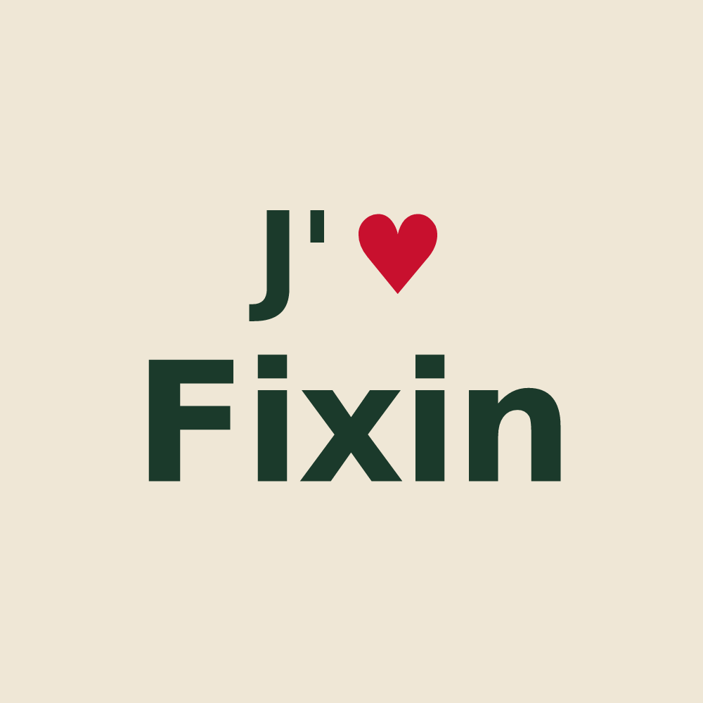 Tote bag personnalisé Fixin — design J'aime Fixin