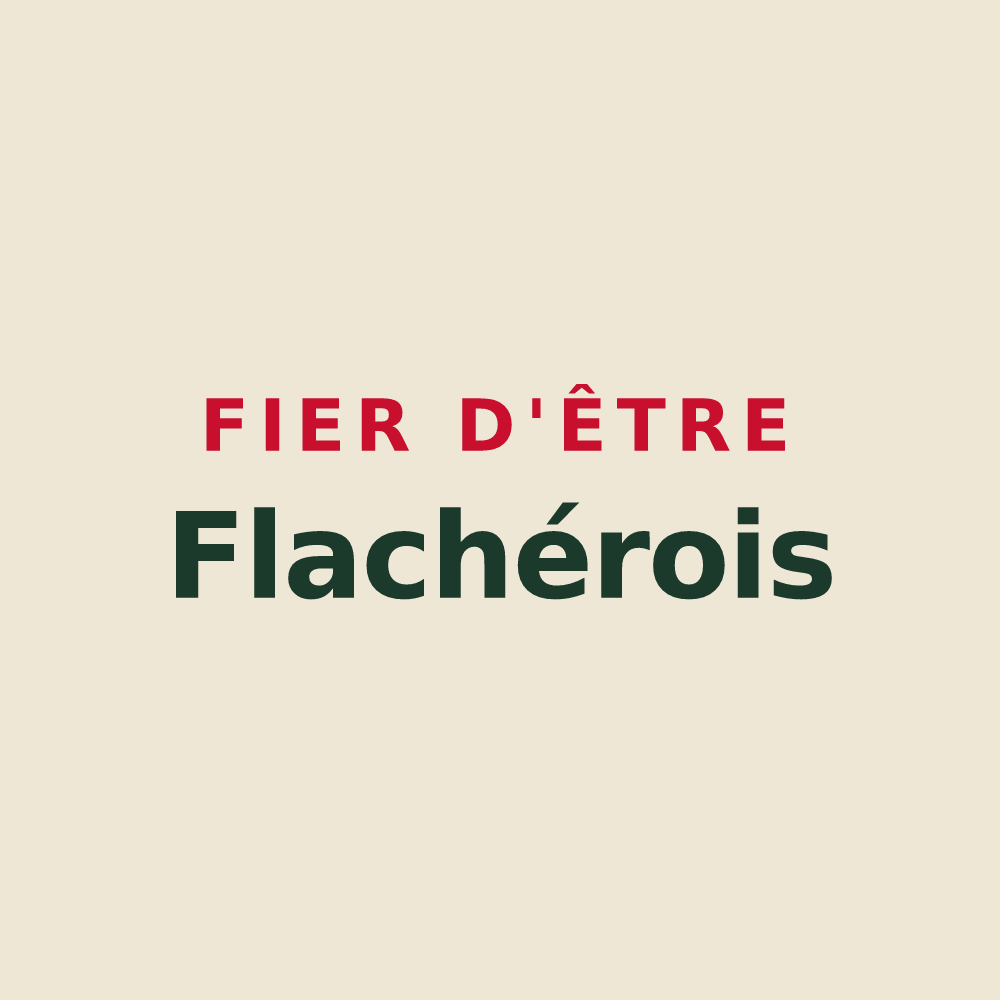 Tote bag « Fier d'être Flachérois » — design pour Flachères