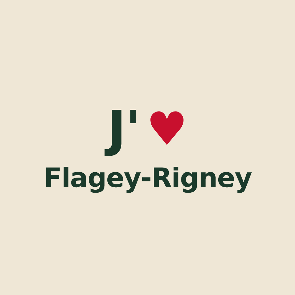 Tote bag personnalisé Flagey-Rigney — design J'aime Flagey-Rigney