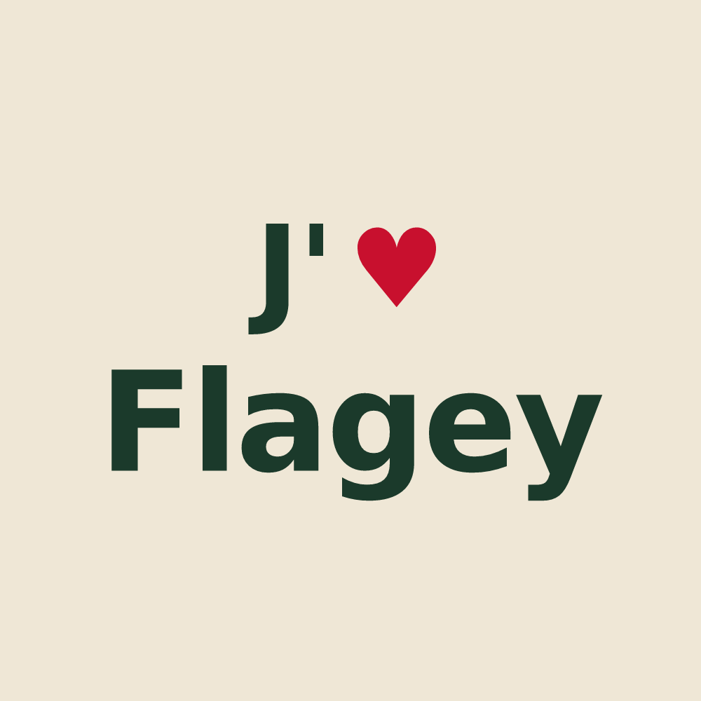 Tote bag personnalisé Flagey — design J'aime Flagey