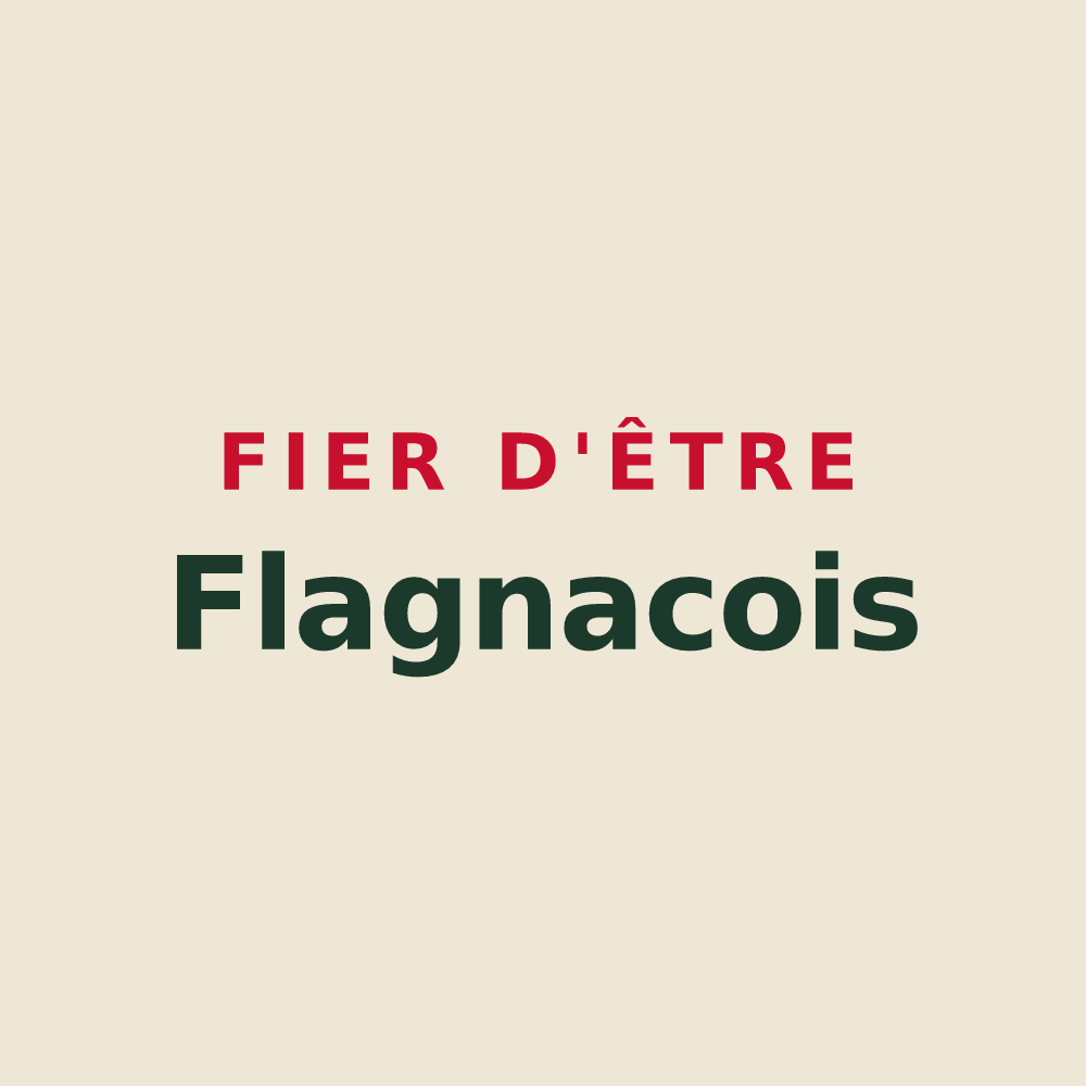 Tote bag « Fier d'être Flagnacois » — design pour Flagnac