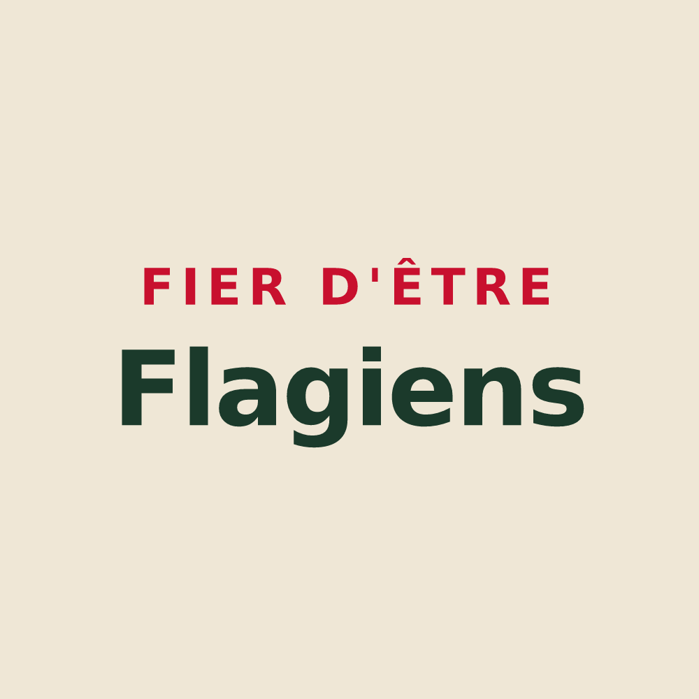 Tote bag « Fier d'être Flagiens » — design pour Flagy
