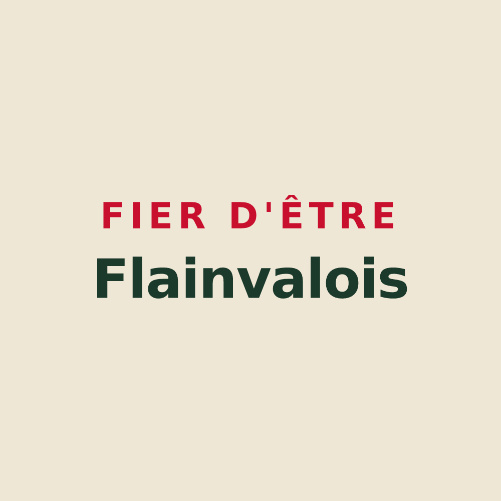 Tote bag « Fier d'être Flainvalois » — design pour Flainval
