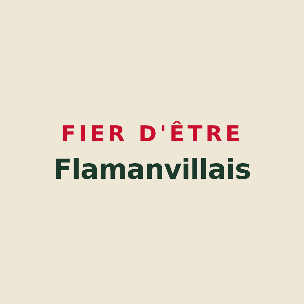 Tote bag « Fier d'être Flamanvillais » — design pour Flamanville