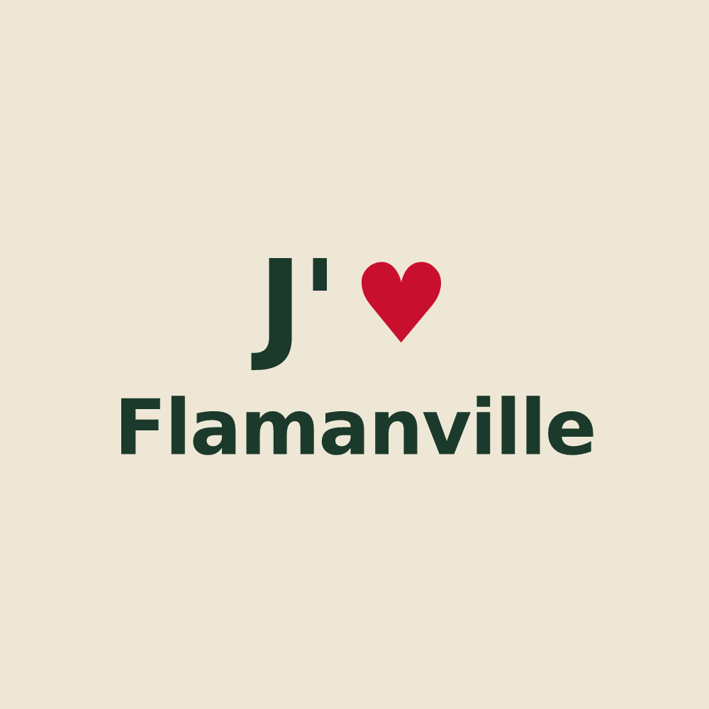 Tote bag personnalisé Flamanville — design J'aime Flamanville