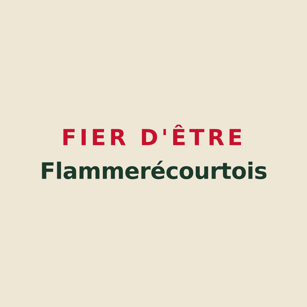 Tote bag « Fier d'être Flammerécourtois » — design pour Flammerécourt