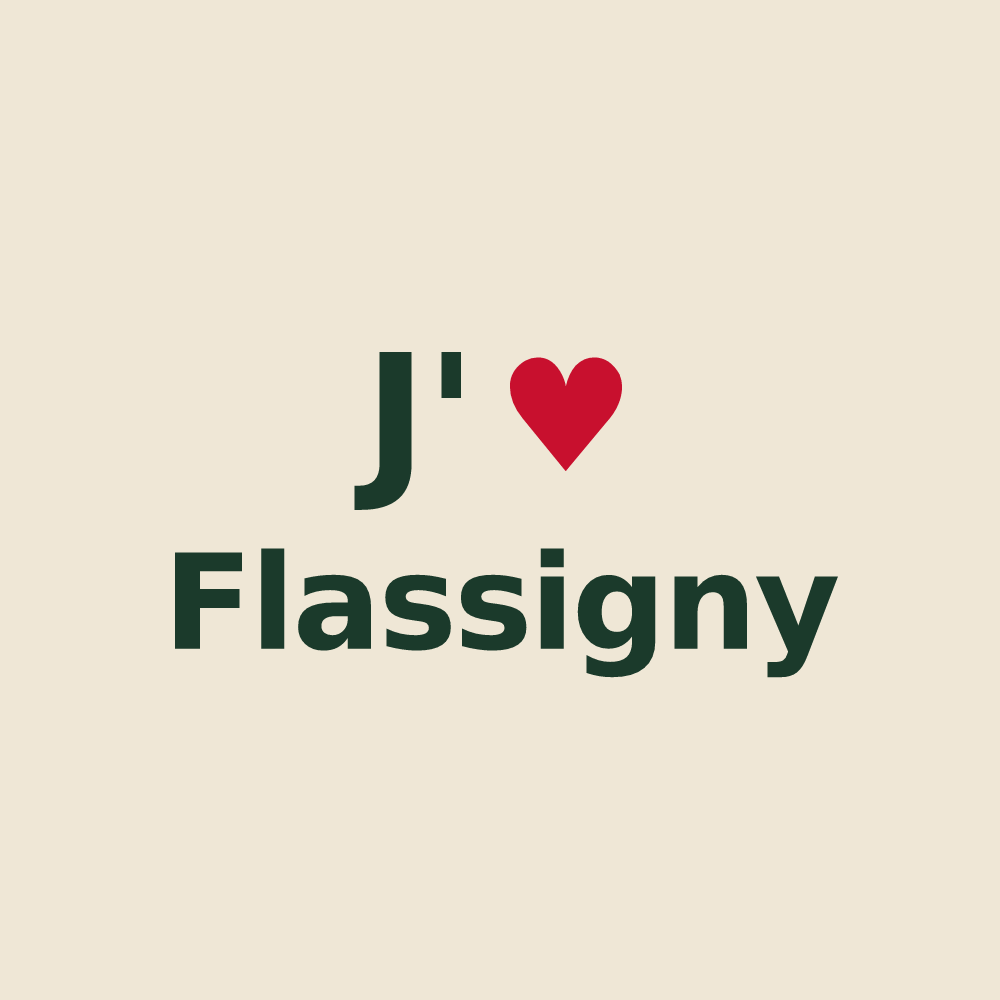 Tote bag personnalisé Flassigny — design J'aime Flassigny