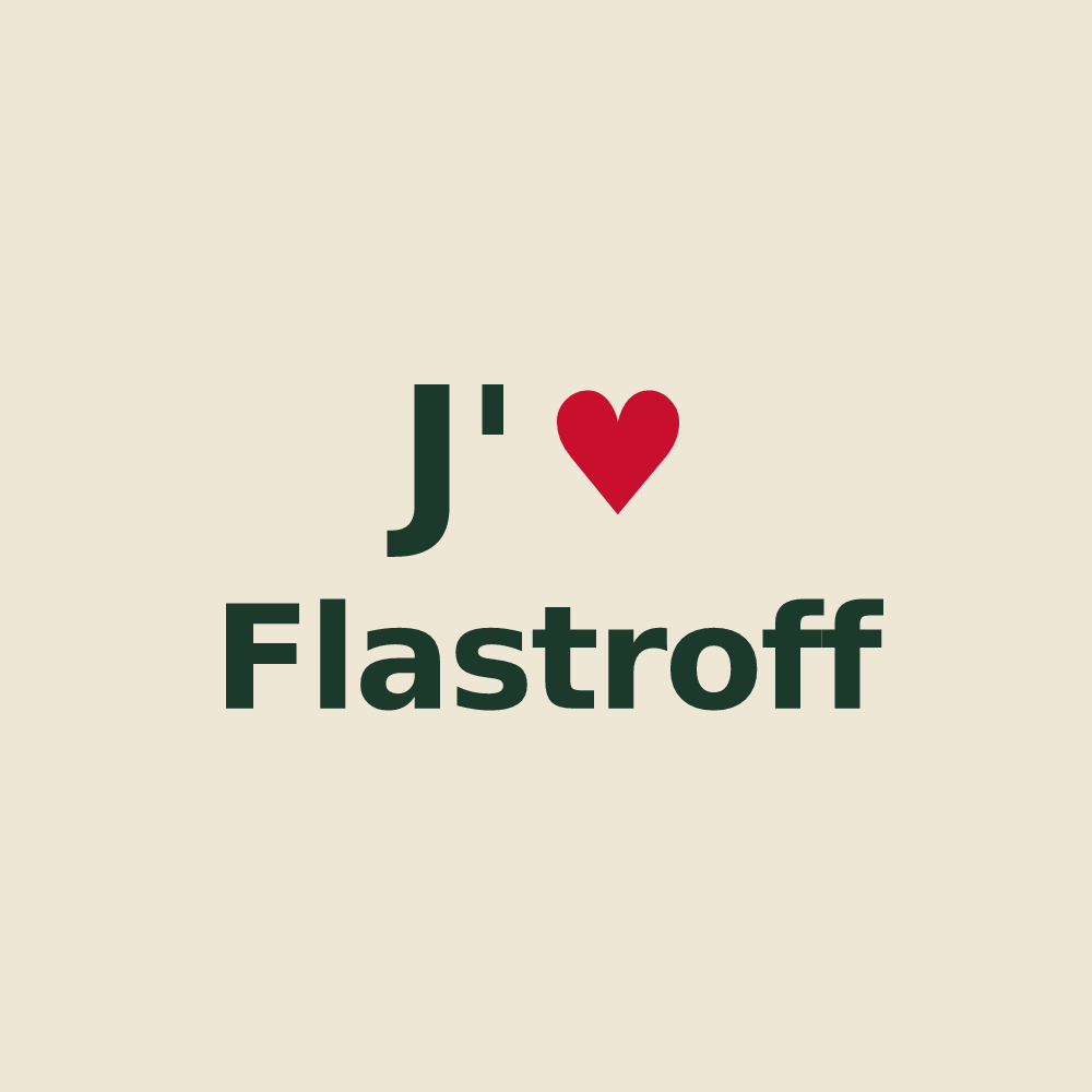 Tote bag personnalisé Flastroff — design J'aime Flastroff