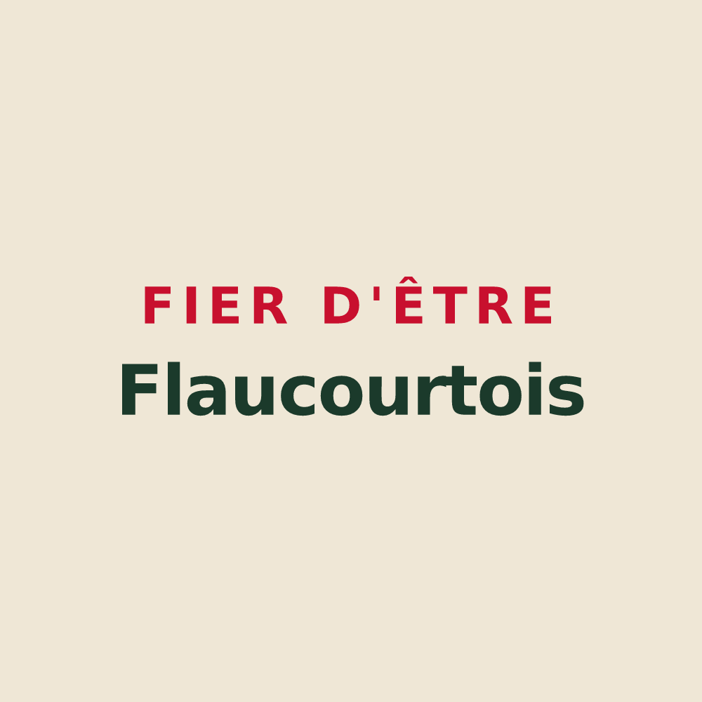 Tote bag « Fier d'être Flaucourtois » — design pour Flaucourt