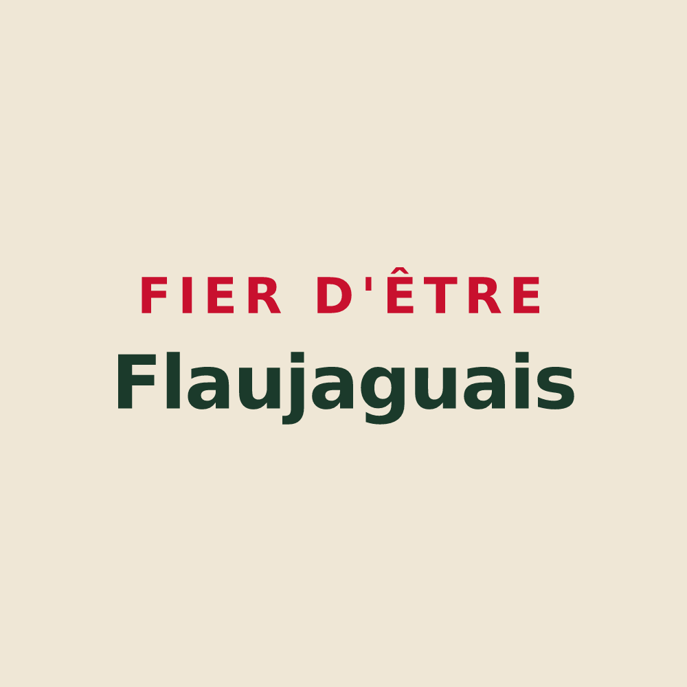 Tote bag « Fier d'être Flaujaguais » — design pour Flaujagues