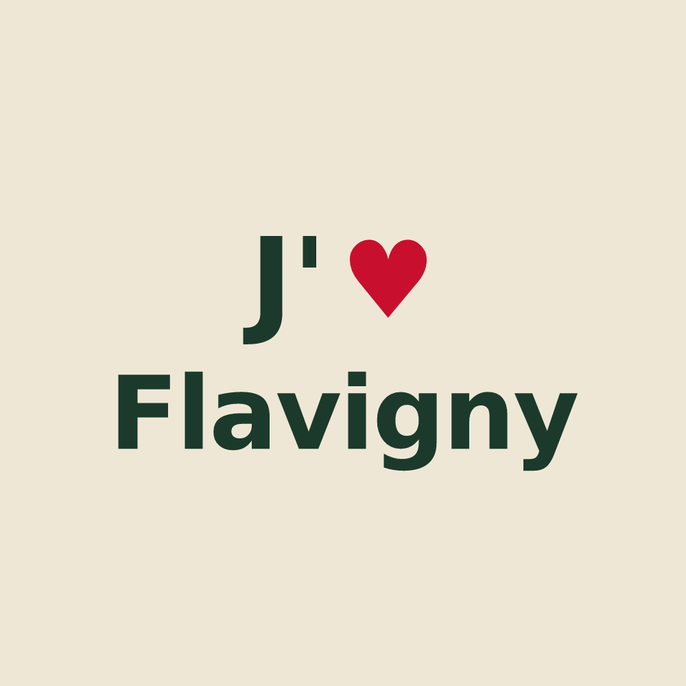 Tote bag personnalisé Flavigny — design J'aime Flavigny