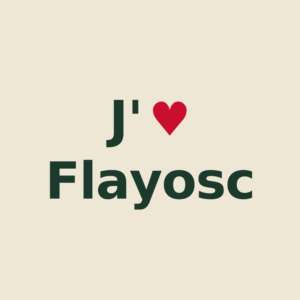 Tote bag personnalisé Flayosc — design J'aime Flayosc