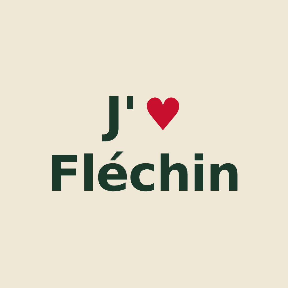 Tote bag personnalisé Fléchin — design J'aime Fléchin