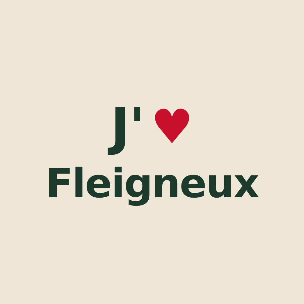 Tote bag personnalisé Fleigneux — design J'aime Fleigneux