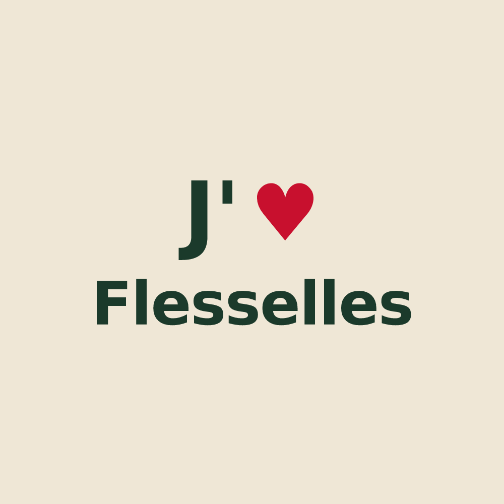 Tote bag personnalisé Flesselles — design J'aime Flesselles