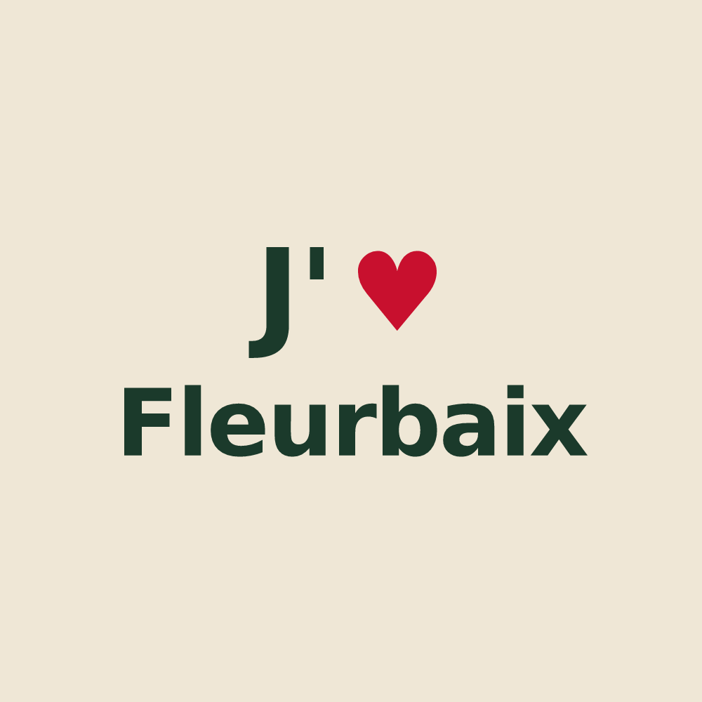 Tote bag personnalisé Fleurbaix — design J'aime Fleurbaix