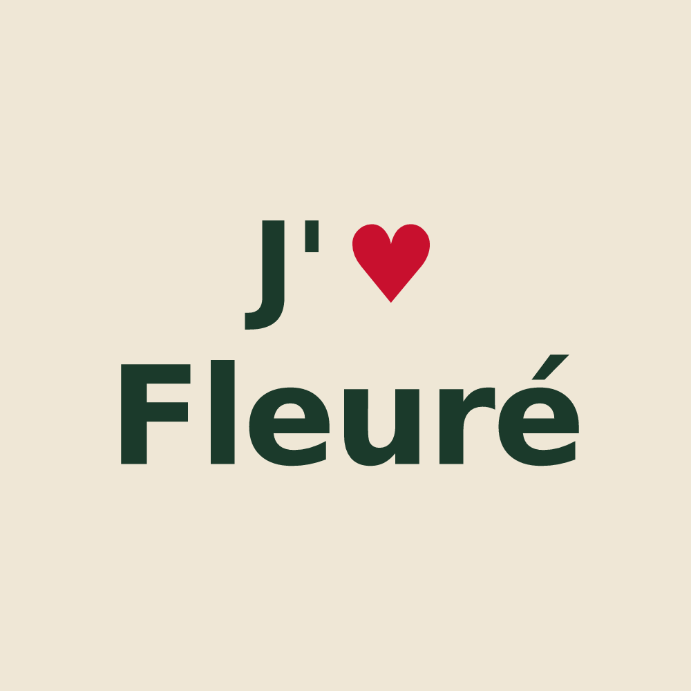 Tote bag personnalisé Fleuré — design J'aime Fleuré