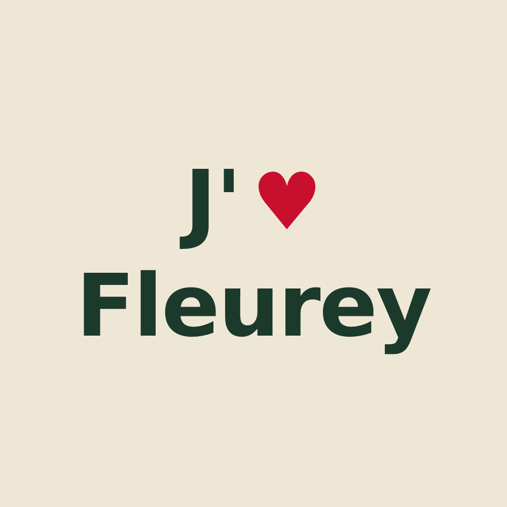 Tote bag personnalisé Fleurey — design J'aime Fleurey