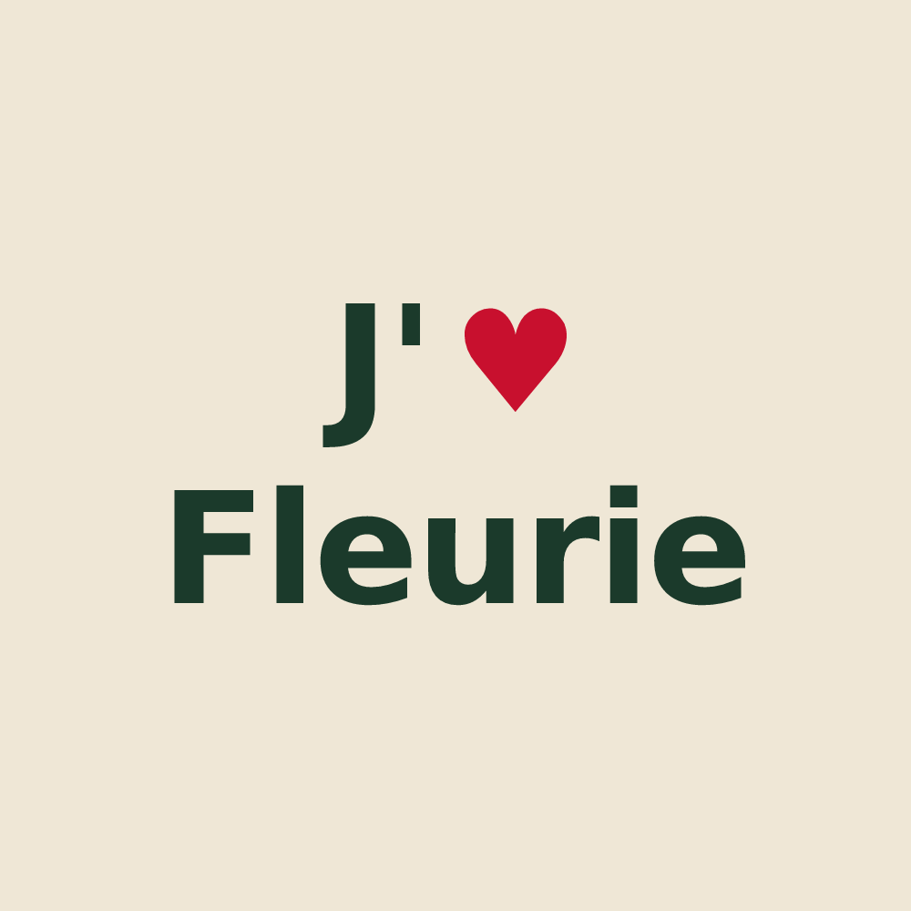 Tote bag personnalisé Fleurie — design J'aime Fleurie