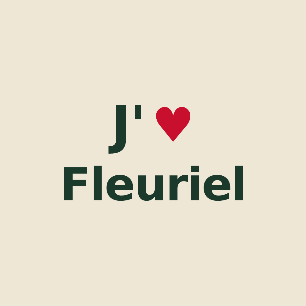 Tote bag personnalisé Fleuriel — design J'aime Fleuriel