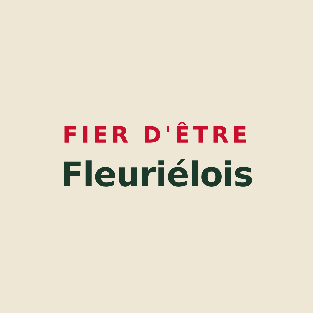 Tote bag « Fier d'être Fleuriélois » — design pour Fleuriel