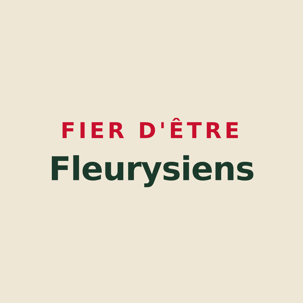 Tote bag « Fier d'être Fleurysiens » — design pour Fleury-en-Bière