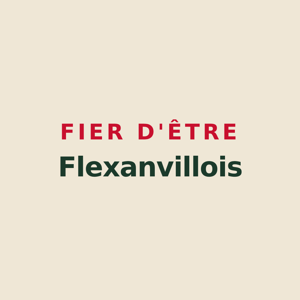 Tote bag « Fier d'être Flexanvillois » — design pour Flexanville