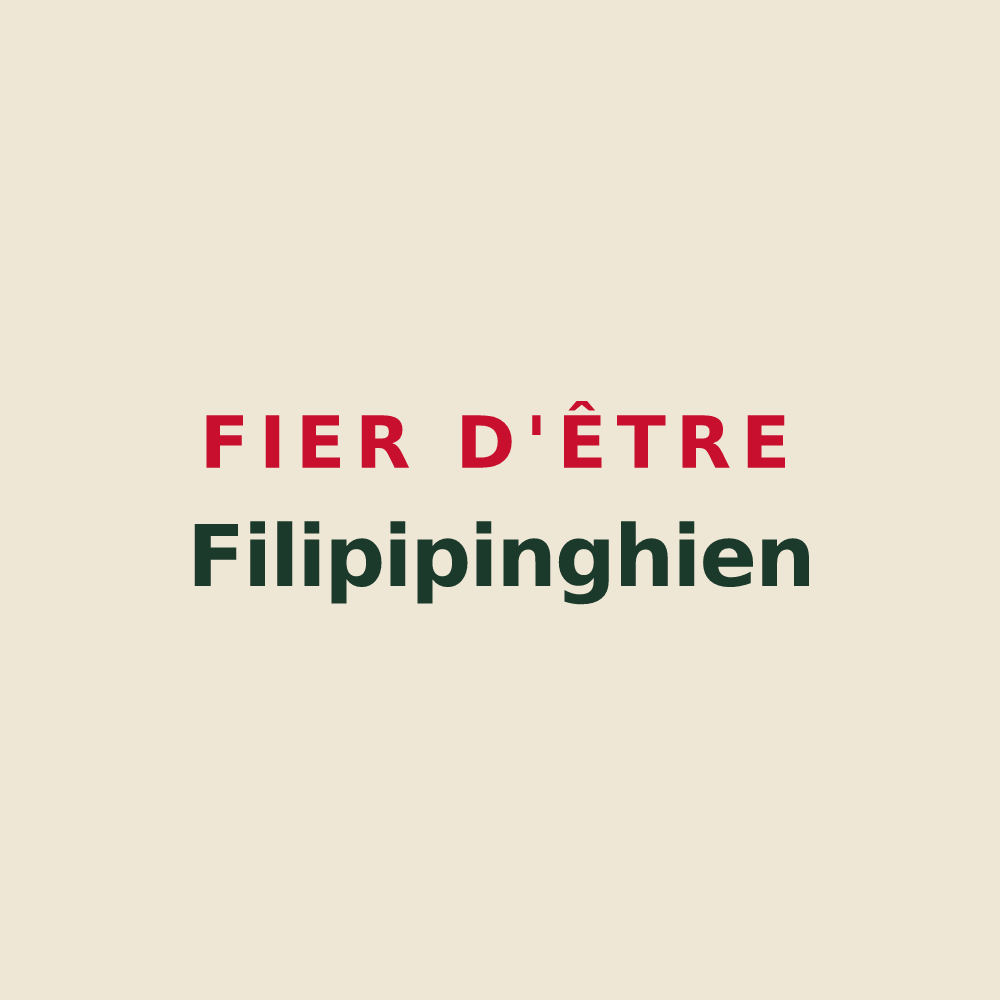 Tote bag « Fier d'être Filipipinghien » — design pour Flipou