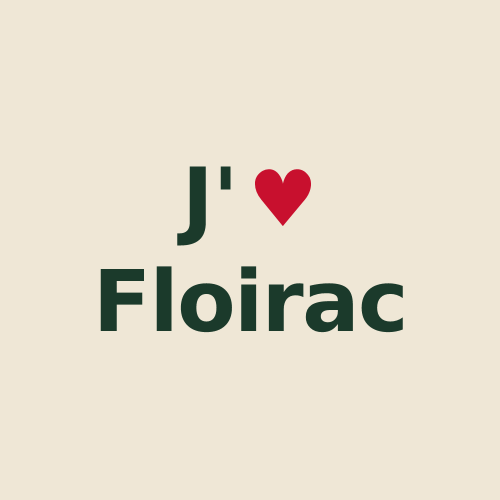 Tote bag personnalisé Floirac — design J'aime Floirac