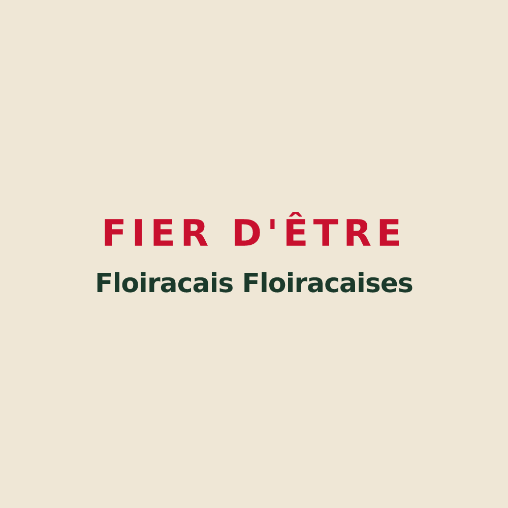 Tote bag « Fier d'être Floiracais
Floiracaises » — design pour Floirac