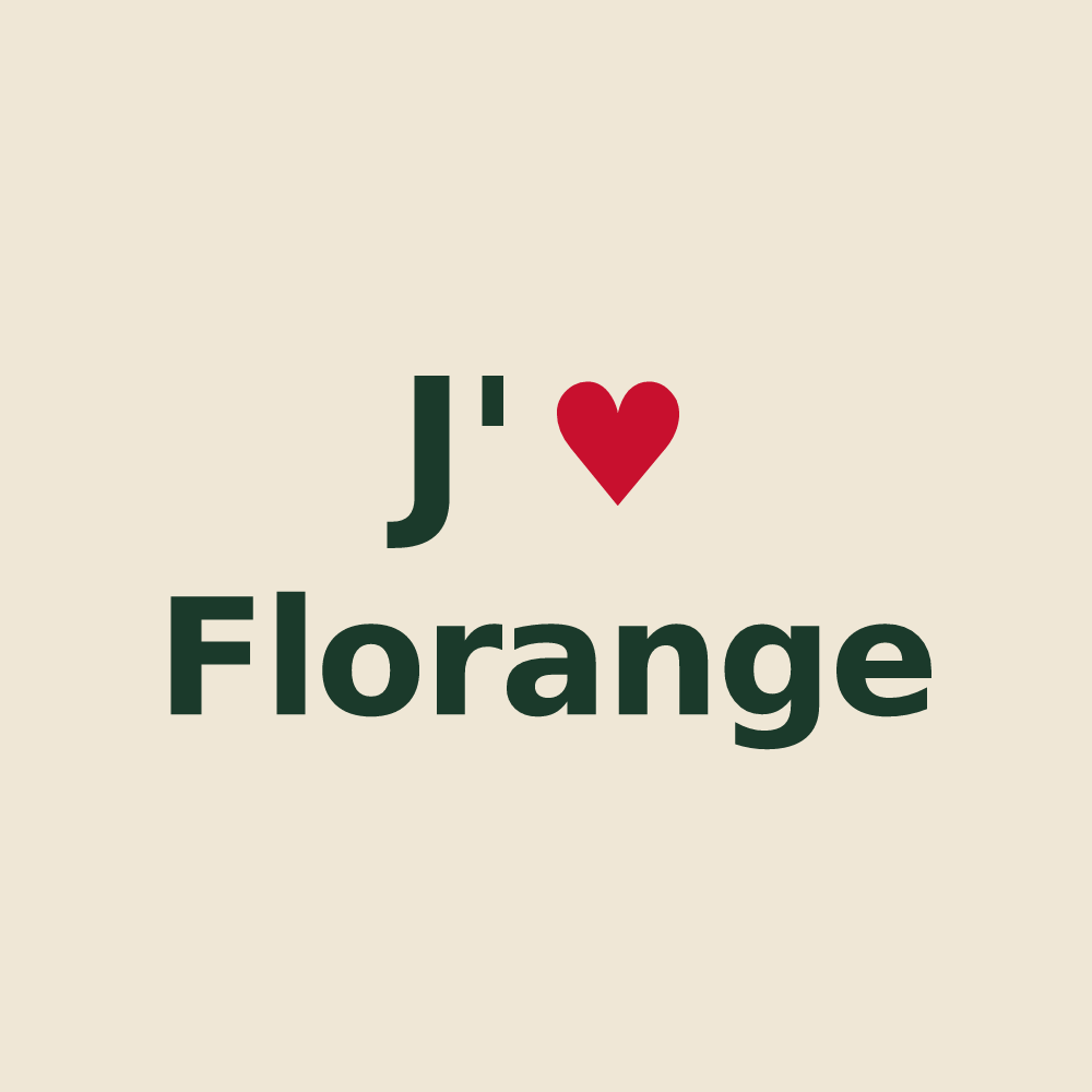 Tote bag personnalisé Florange — design J'aime Florange