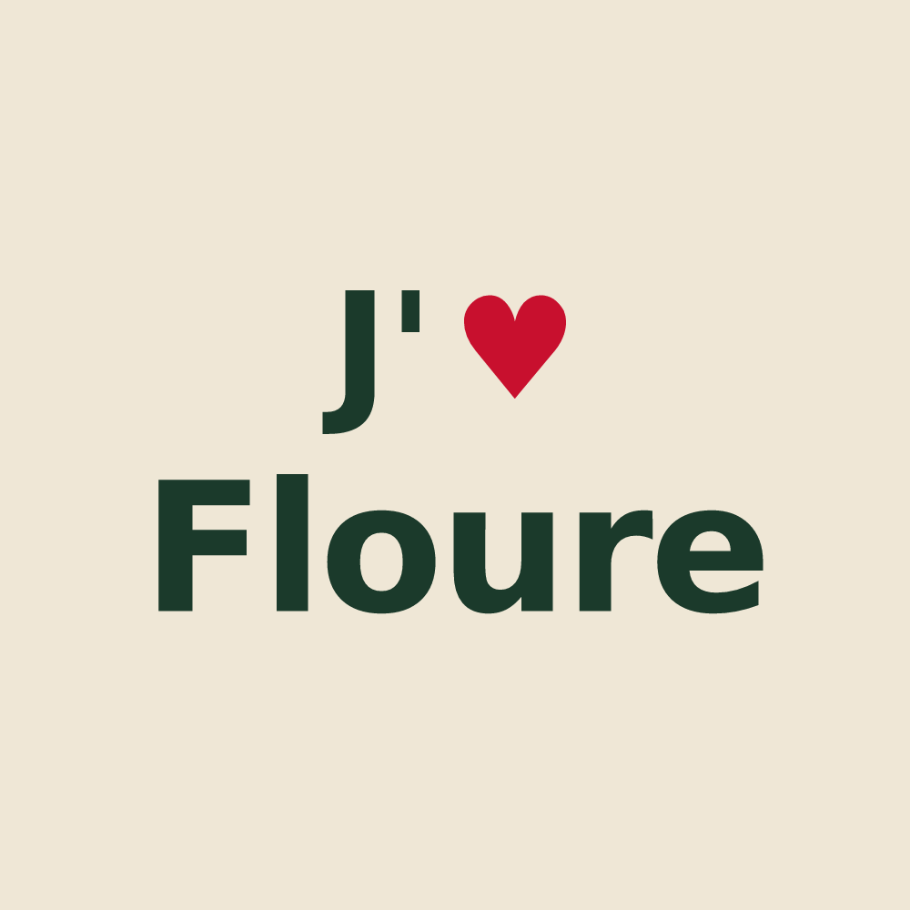 Tote bag personnalisé Floure — design J'aime Floure