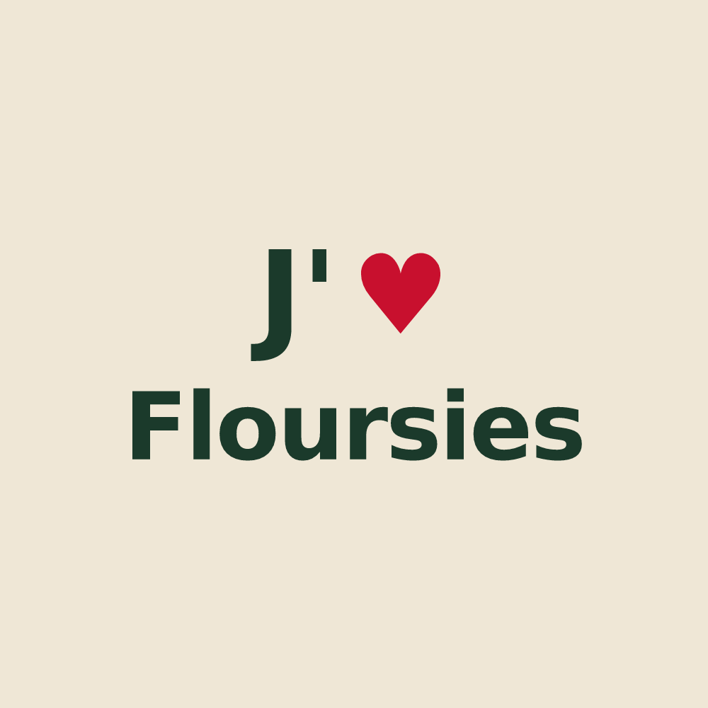 Tote bag personnalisé Floursies — design J'aime Floursies