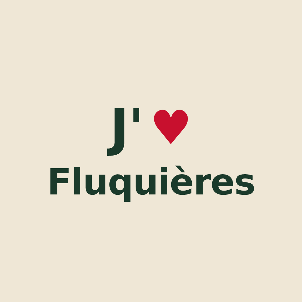 Tote bag personnalisé Fluquières — design J'aime Fluquières